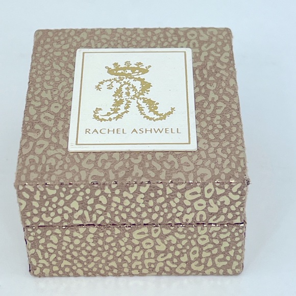 RACHEL ASHWELL, STERLING SILVER WITH CUBIC ZIRCONIA 2 STUD EARRINGS,SILVER COLOR - Picture 13 of 14